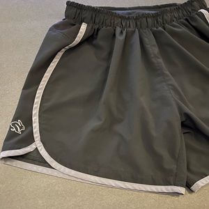 Women’s Rabbit Black w/Gray Workout/Running Shorts, pocket in back, Size SM